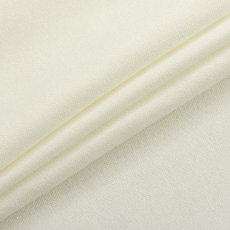 UPOPO Ivory Valance Curtains Living Room 18 inch Long Linen Textured Kitchen Short Small Mini Little Curtain Toppers Valance Bedroom Windows Curtain Panels Rod Pocket 54"x18" 1 Piece - Image 2